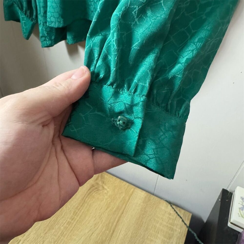 Miss Sophisticates Pendleton Green Geometric Jacq… - image 5